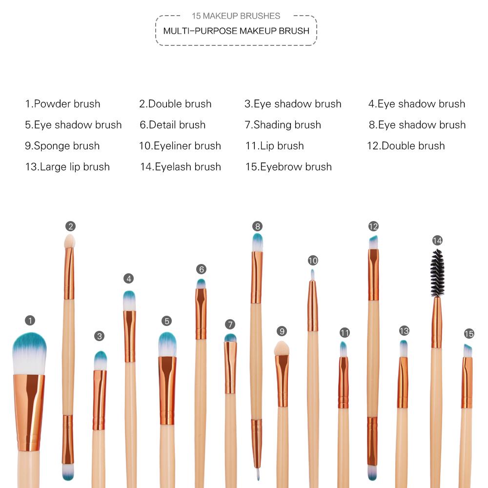 Ensemble de pinceaux de maquillage, pinceaux de maquillage professionnels pour Contour de beauté, outils pour fard à paupières