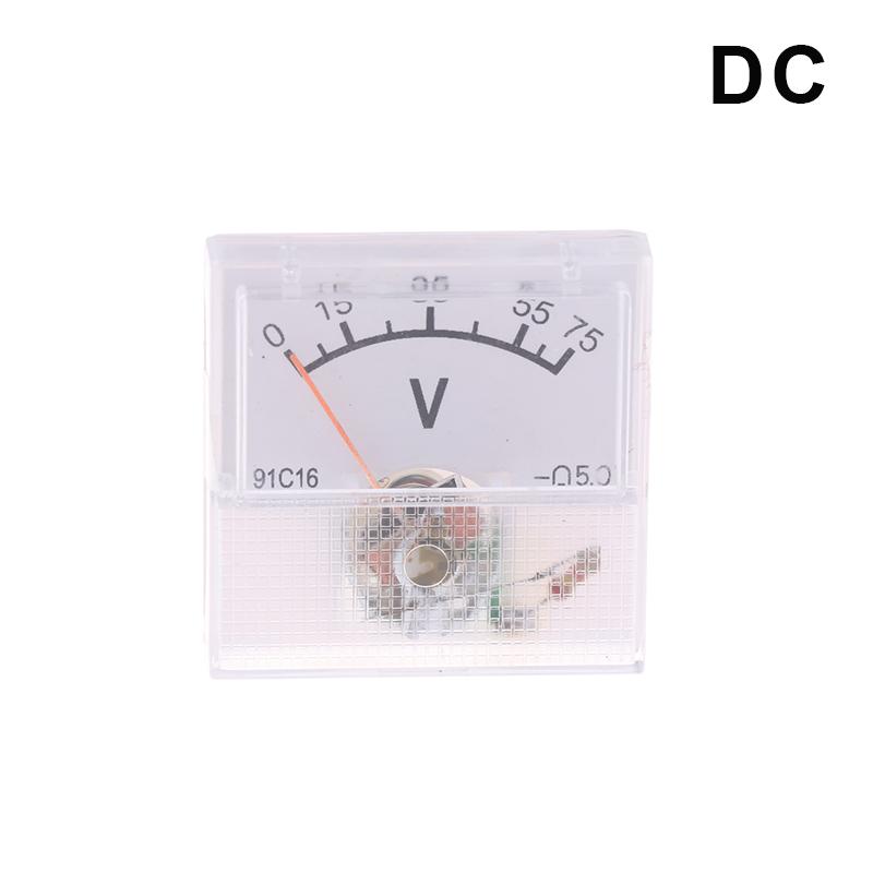 40*40*30mm AC 150-300V DC 10-250V DC 5-75A Ammeter Mini Voltage Current Meter Tester Analog Pointer Volt Ammeter Panel Meter