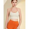 New Back Cross Beauty Back Exercise Bra Women's Sexy Workout Underwear Contrast Color Splicing Sling Thin Yoga Vest