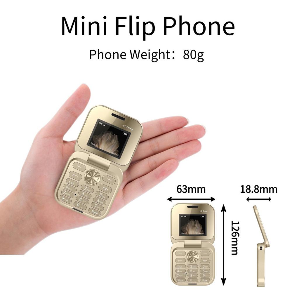 Flip Mobile Phone Non-smart Phone Flip Machine Button Elderly Machine 2G Foreign Language Mobile Phone