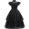 Popular Girls Mesh Dress Dress Cosplay Wednesday Female Lead Party Performance Dress