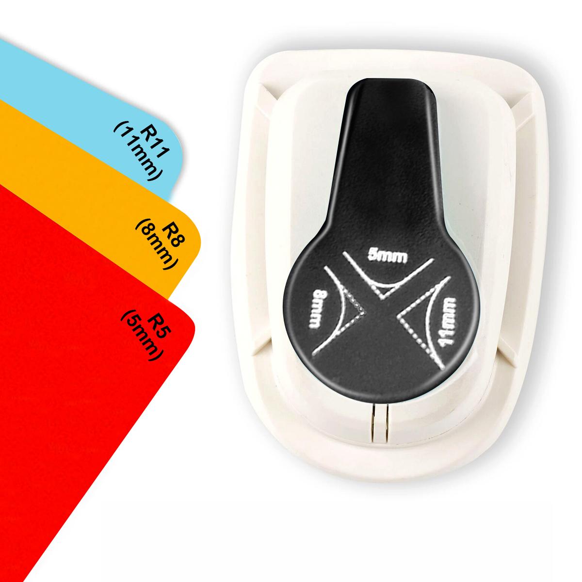 

Craft Corner Puncher Rounder Puncher Paper Cutter 3 in 1 r3 r4 r7 r10 Hole Paper Cutter Label 3 in 1 for scrapbooking cardmaking 1