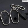 Zinklegierung+Leder Auto Fernbedienung Schlüsselhülle Abdeckung Schutzhülle Schlüsselanhänger Für Ssang Yong G4 Rexton Autokeychain Styling Zubehör