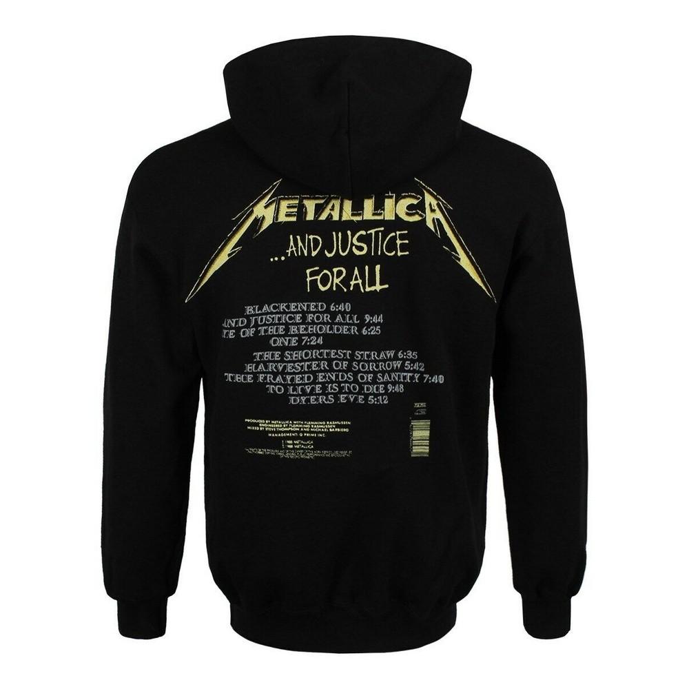 Metallica Unisex Adult And Justice For All Tracks Hoodie