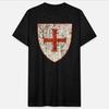 Sliten Medeltida Korsriddare Tempelriddarkors T-shirt 100% Bomull Rundhals Kortärmad Casual Herr T-shirt Storlek S-3XL - ...