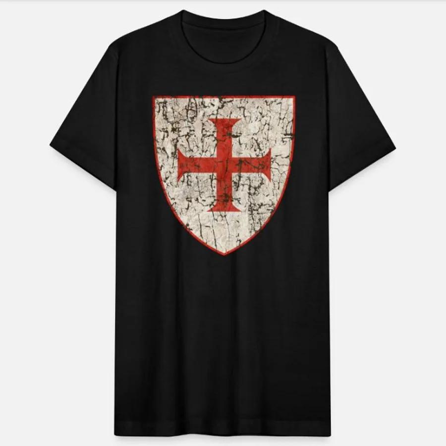 

Distressed Medieval Crusaders Knights Templar Cross T-Shirt 100% Cotton O-Neck Short Sleeve Casual Mens T-shirt Size S-3XL - ... S разноцветный