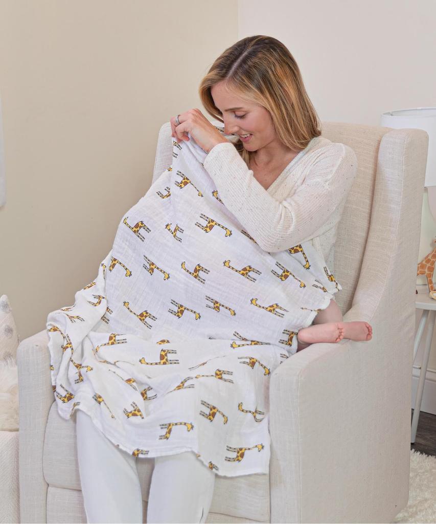 Aden anais Jungle Jam Zestaw z bawełny muślinowej dla noworodka SWADAB4023 + Otulacze, 2, 120x120cm, Otulacze, Prezent,