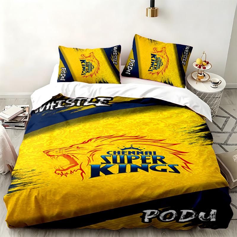 Super Kings 3pc set Perfect for bedroom use Comfortable bedding set includes a duvet cover and two pillowcases Ideal birthday or Christmas gift