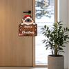 Wooden Christmas Ornament - Flat 2D Hanging Wood Decor for Christmas Tree, Holiday Party and Gift