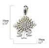 African Ethiopian Cross Silver Pendant for Women and Men