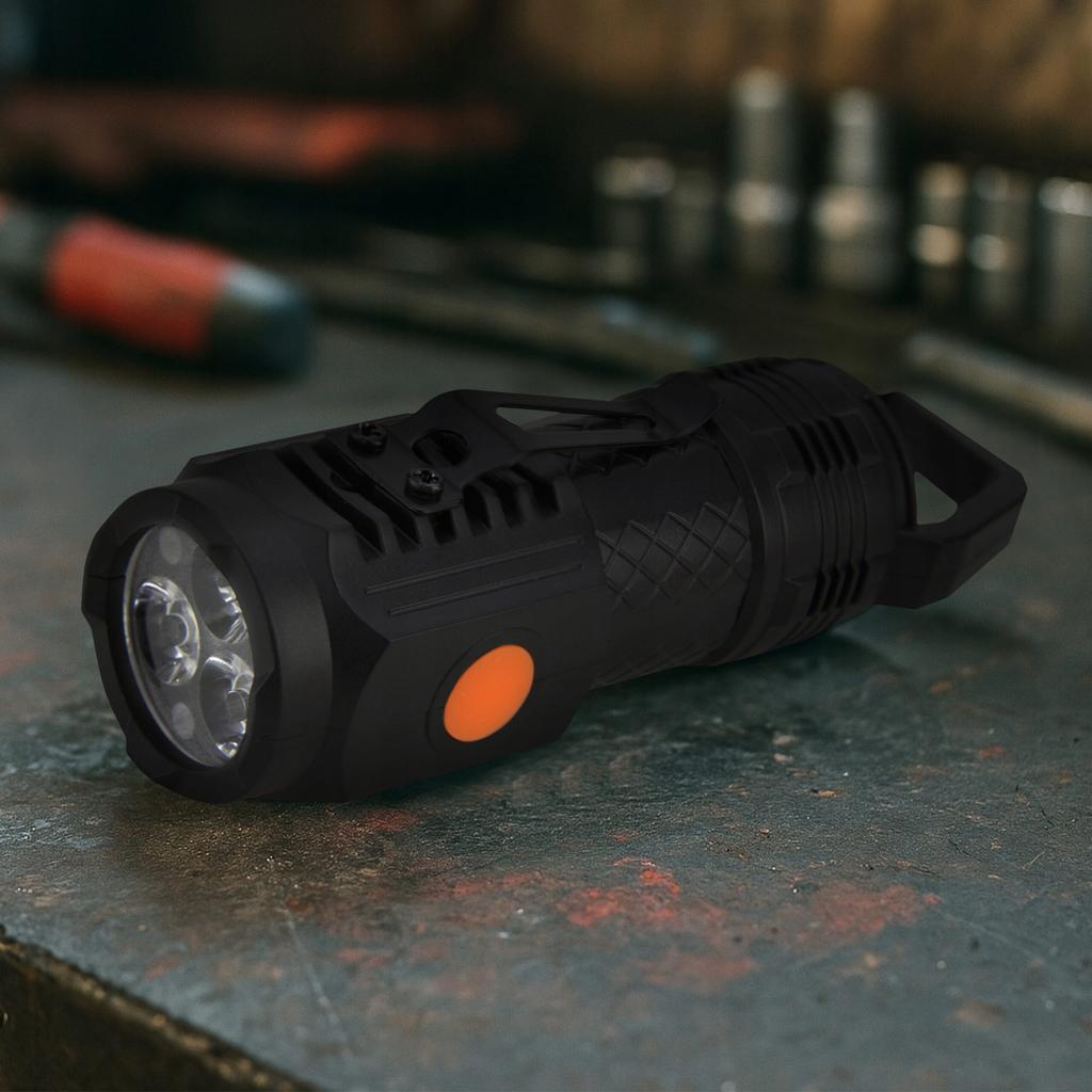 Latarka Brelok LED 5 Trybów Wielofunkcyjna