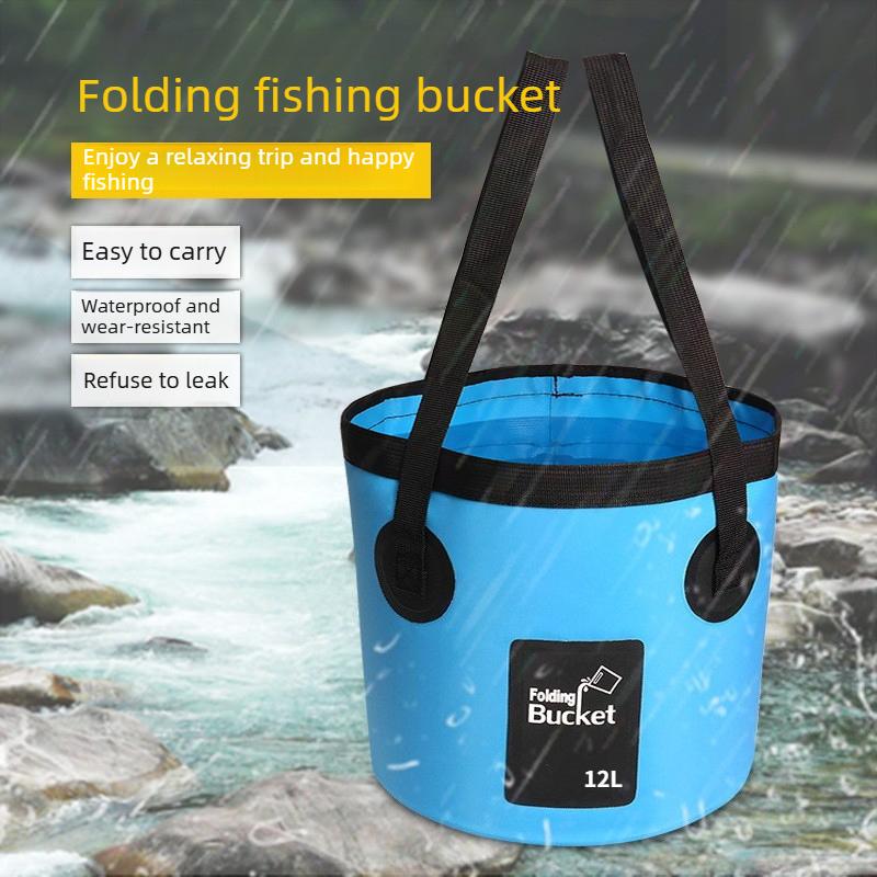 Portable Camping Water Bucket Foldable Collapsible Washing Outdoor Storage for Car Wash Fishing Hiking Picnic Activities