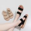 Women's Fashion Roman-Style Flat Sandals with Hemp Rope Sole - Summer Outdoor Slippers