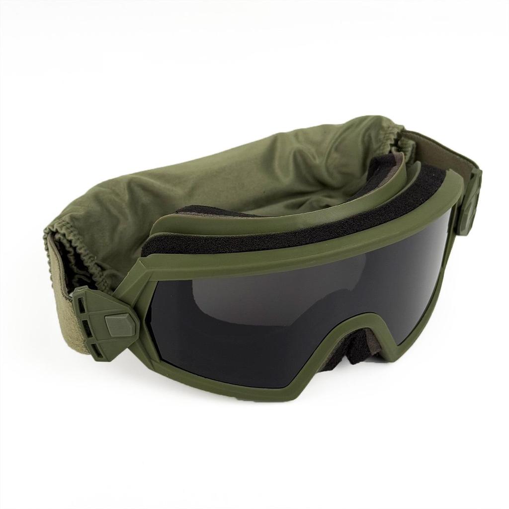 Yellow Tactical Windproof Outdoor Goggles Set - Locust Style for Sand and Wilderness