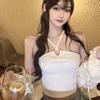 Korean Solid Color Halter Sweet Slim Vest Camis Sexy Exposed Navel Camisole Crop Top Tanks