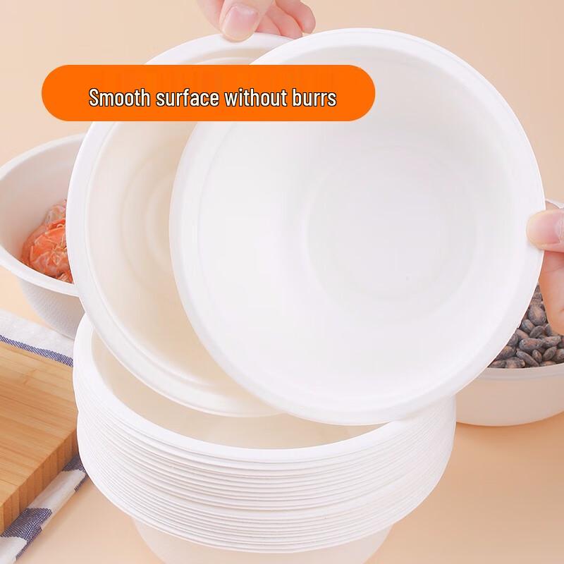 YOUAO Disposable Biodegradable Paper Bowls