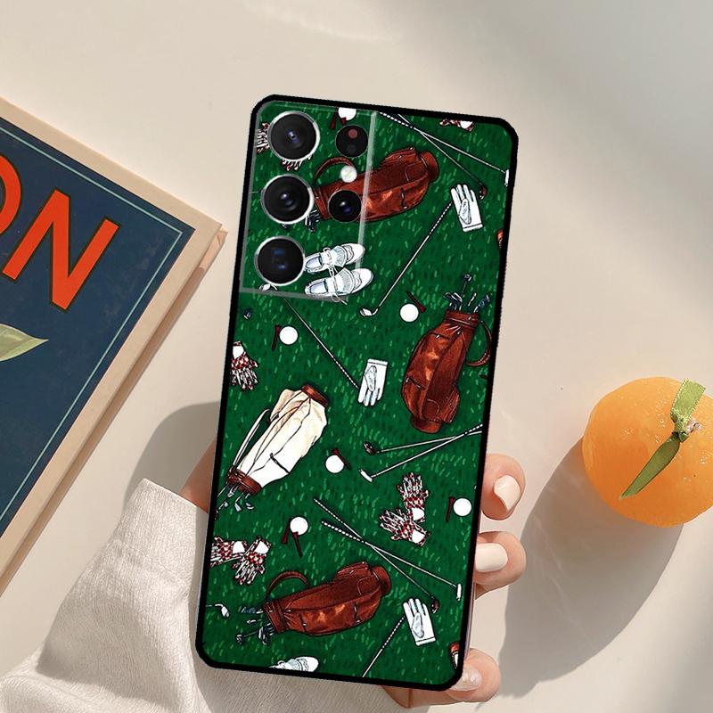 Sport Golf Ball Phone Case For Samsung Galaxy S25 S26 Ultra S24 S20 S21 S22 S23 Plus S10 S25 FE Back Cover
