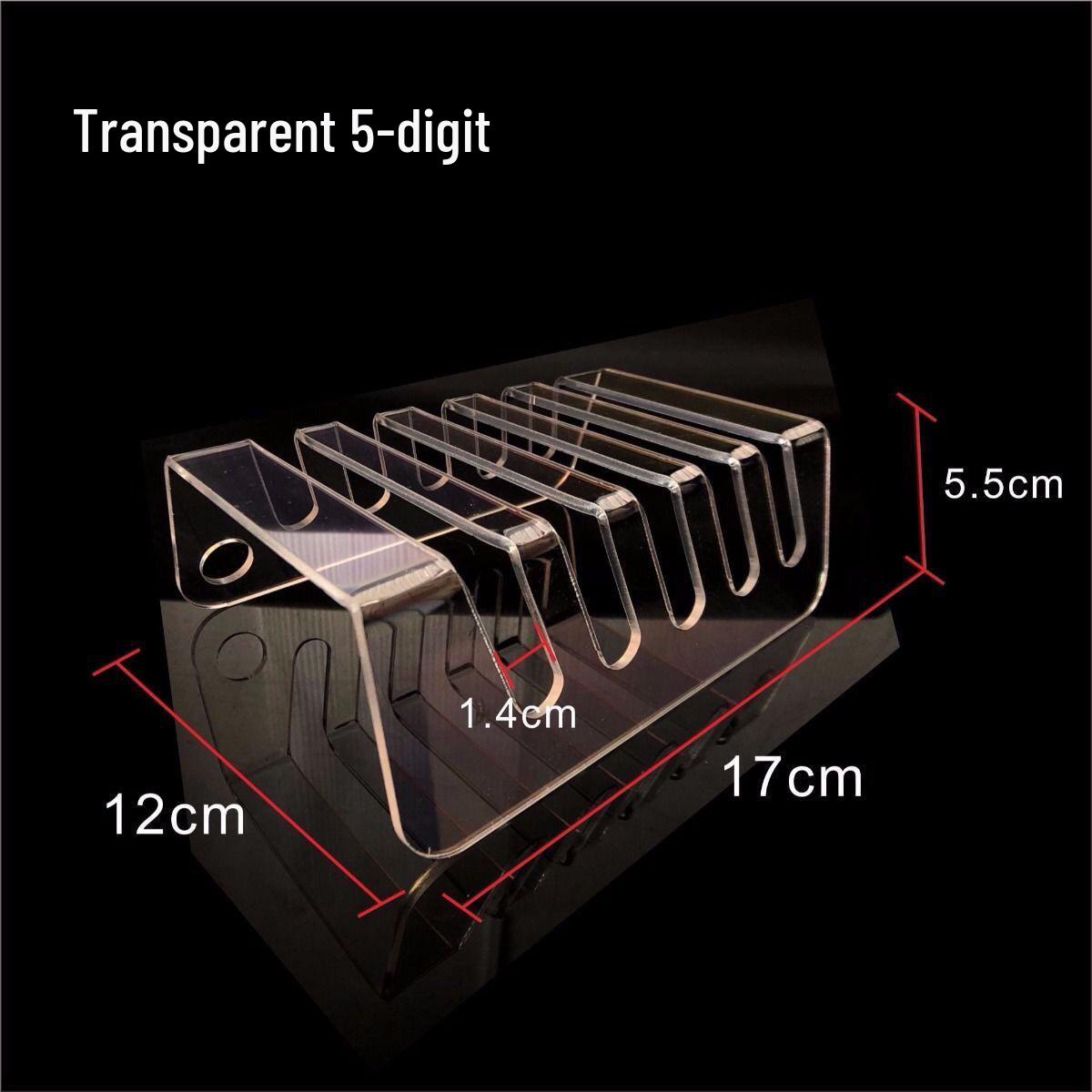 

Transparent Acrylic Multi-Port Phone Holder & Charging Stand for Multiple Devices
