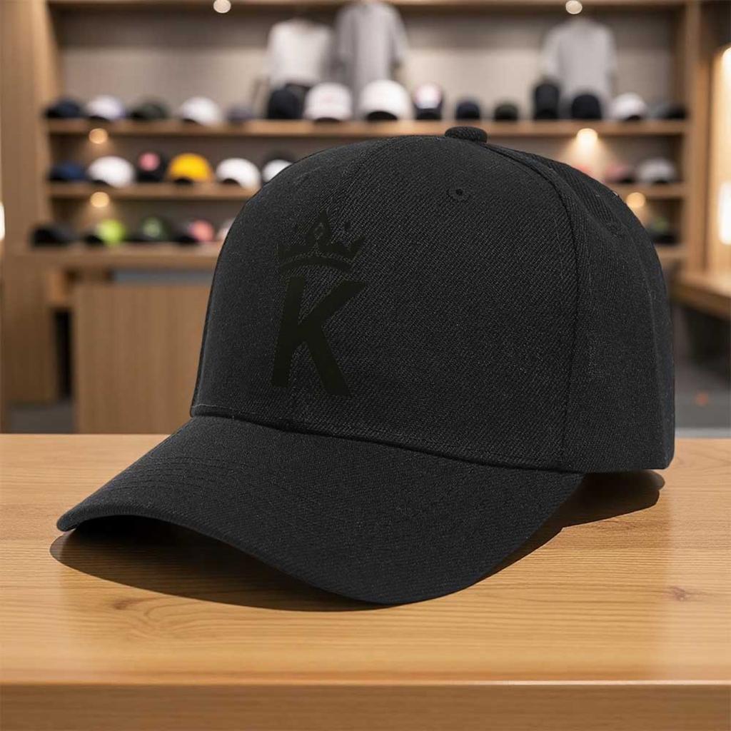 1pc Unisex Retro Sporty Letter K Cap Lightweight Machine Washable For Festivals Skateboarding Daily Wear