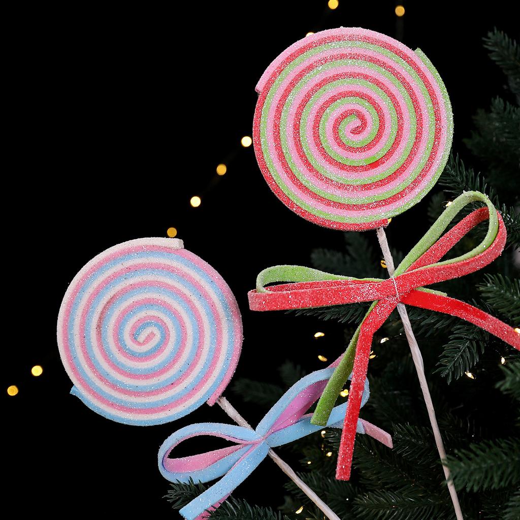 Large Lollipop Cuttings, Macaron Christmas Tree Decorations, Garland Cuttings, Scene Arrangement