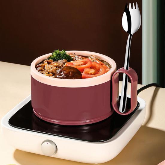 

Yousheng 1200 мл Миска для лапши быстрого приготовления Теплоизоляция Герметичная нержавеющая сталь Портативная миска для обеда с хлопьями для студентов