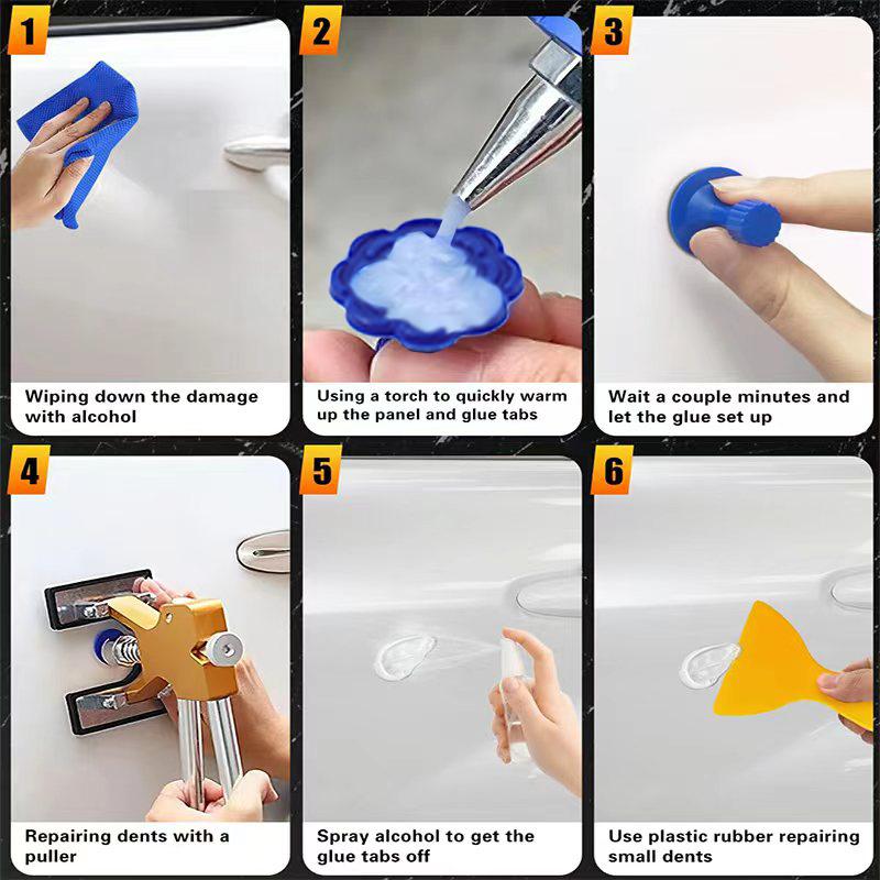 PDR Dent Repair Kit Bridge Puller with  Glue Gun & Glue Sticks for Car Body Small Dent Removal Tool Kit Factory Direct