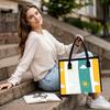 Cute Sun Cloud Pattern Tote Bag Portable Casual Daily Shoulder Handbag for Shopping Travel