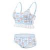LittleForBig Bralette Set with Lace Cotton Size L Women's 2-Piece (Bear) Ruffles, Pajamas,