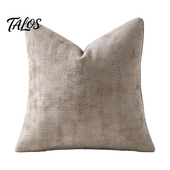 Textured Fabric Throw Covers Weave Texture Cushion Case, Chenille Pillow Cover, Solid Color Cover Elegant Bedroom Shams with Zipper for Living