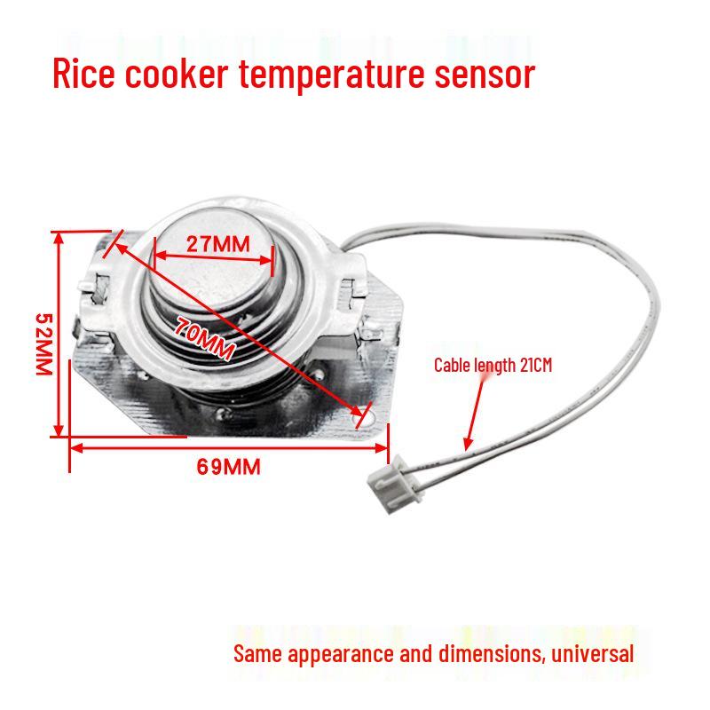 

Universal Two-Wire Magnetic Steel Thermostat Temp Sensor Probe for Rice Cookers