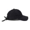 New Era 9FORTY Long Visor Ribbon Strap Shaggy Lace Cap Black FREE Size (ONSPOTZ Exclusive)
