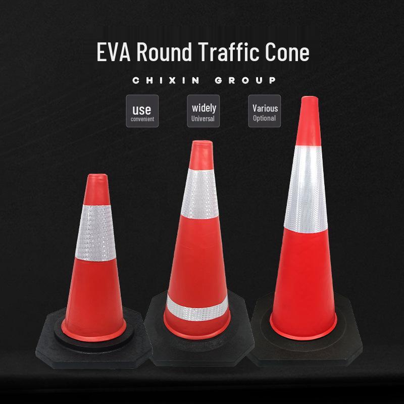 Rubber Traffic Safety Cone for Road Maintenance and Underground Parking Warning