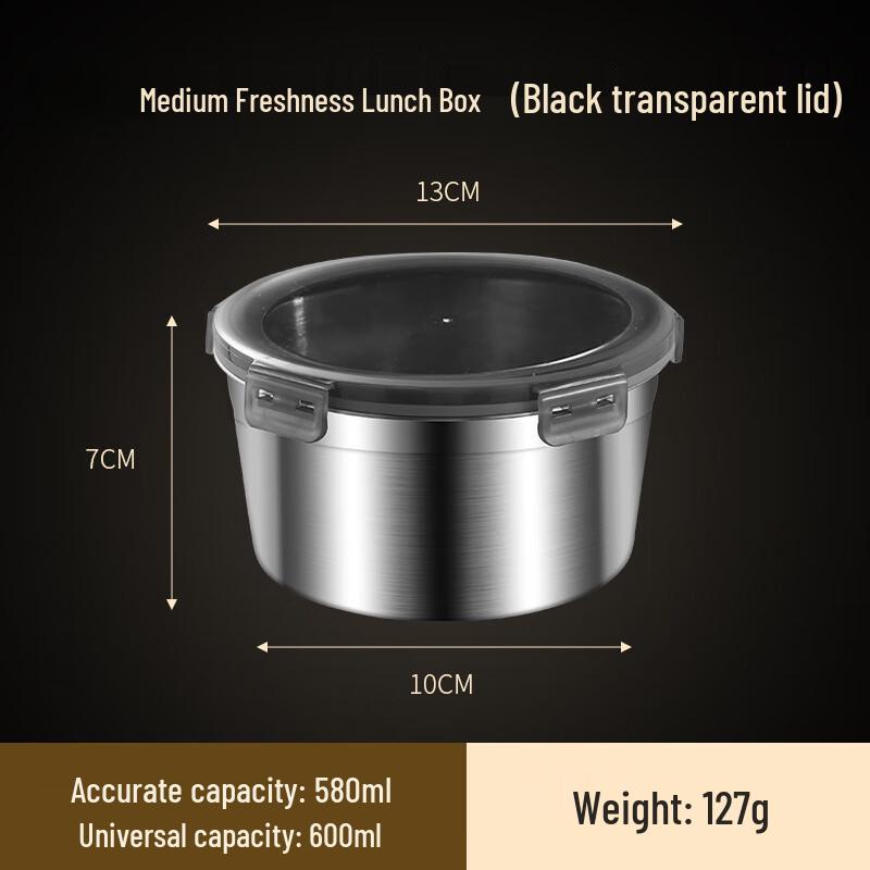 RuHan 304 Stainless Steel Round Food Container