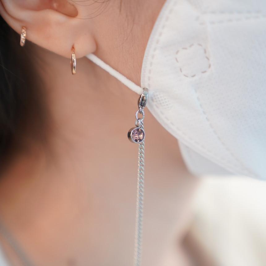 Nobrand Surgical Mask Strap. Birthstone Mask Necklace (1pc)