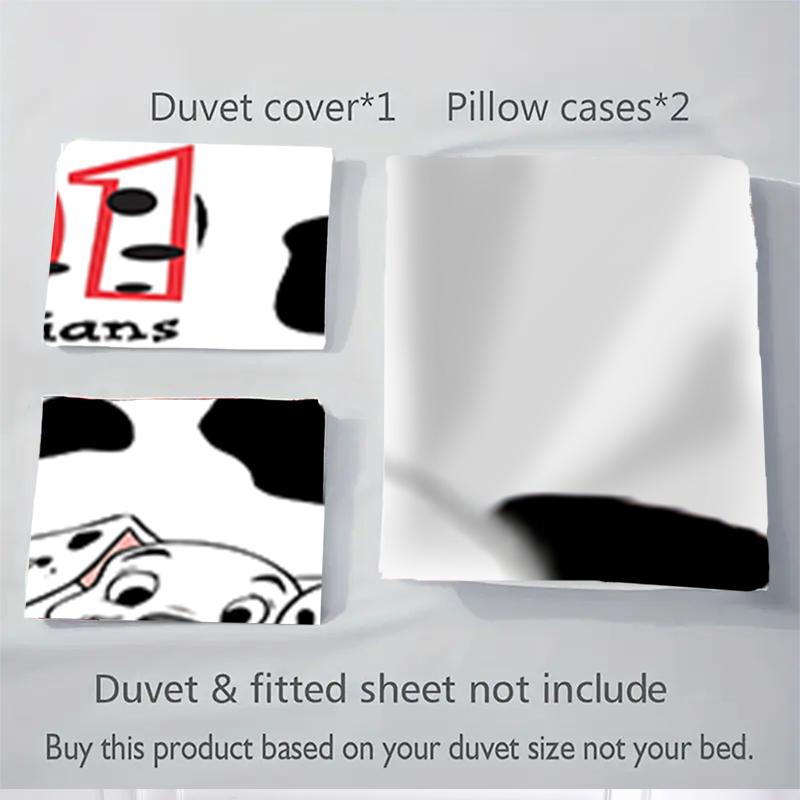 3Pcs Dalmatian Puppies Adventure Bedding Sets For All Sizes New 3D Printed Bed Cover Comforter Duvet Cover Pillowcase Bedroom Decoration