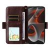 For Motorola Edge 50 Pro 5G Leather Case Magnetic Closure Wallet Stand Phone Cover with Crossbody Strap