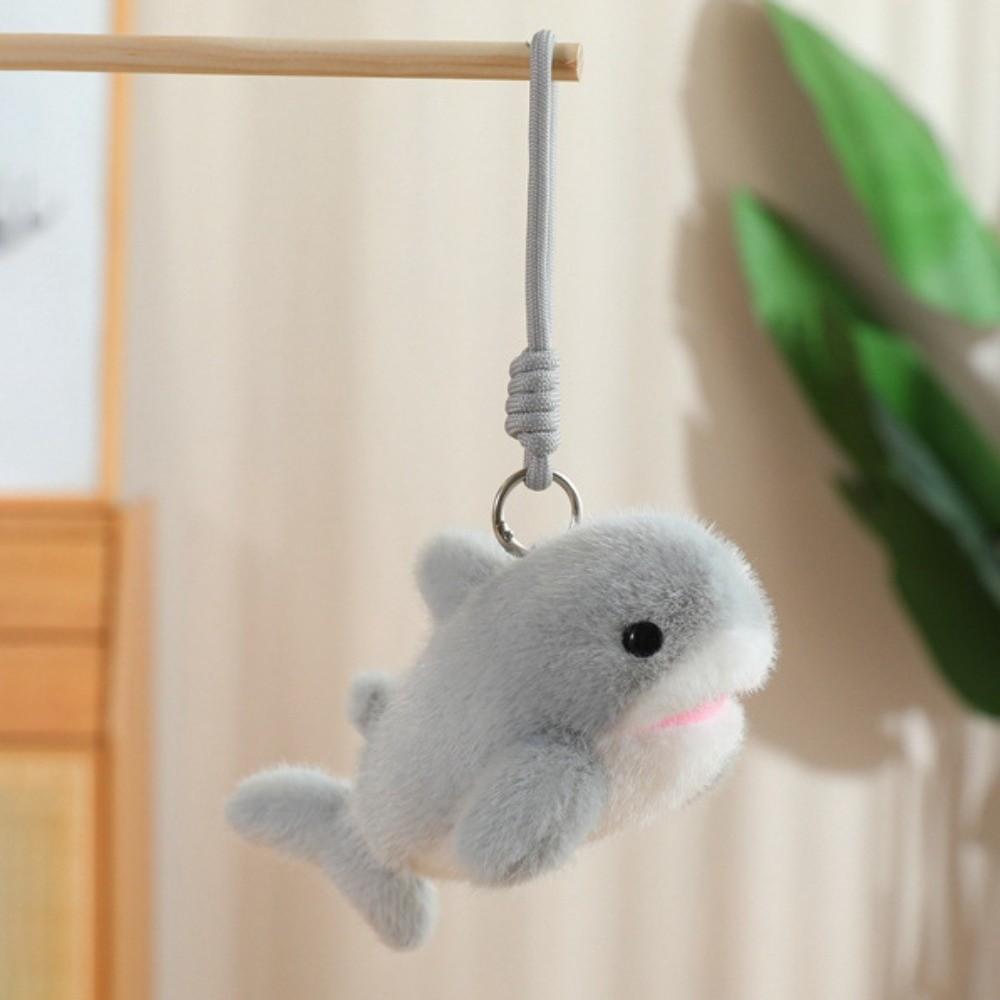 Bag Pendant Dolphin Plush Doll Keychain Ocean Animal Plush Doll Key Rings Kids Holiday Gifts