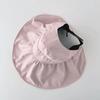 Cappello da Sole in Vinile a Tesa Larga con Parte Superiore Vuota Protezione UV Moda Facile da Abbinare Portatile Cappello da Pescatore a Nuvola