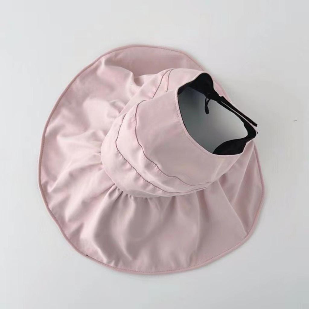Cappello da Sole in Vinile a Tesa Larga con Parte Superiore Vuota Protezione UV Moda Facile da Abbinare Portatile Cappello da Pescatore a Nuvola