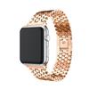 Luxury Steel Link Bracelet Strap For Apple Watch Band 45mm 41mm 44mm 40mm 42mm 38mm For Iwatch Series 7 6 SE 5 4 3 2 1 Metal Wrist Watchband