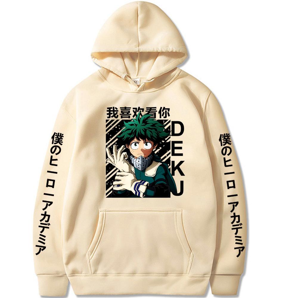 Japonské Anime My Hero Academia Grafické Mikiny s Dlouhým Rukávem Vtipná Mikina Bakugou Katsuki Harajuku Pánská Móda Streetwear
