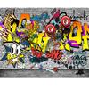 Graffiti Wallpaper Fashion Graffiti 3d Mural Bar Cafe Murals Music Symbol Backdrop Wallpaper