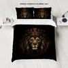 Home Textiles Lion King 3D Digital Printing Quilt Cover Pillowcase Three-Piece Set Direct Sales