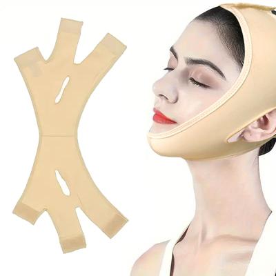 Elastik Yüz Zayıflama Bandaj V Hattı Yüz Şekillendirici Kadın Çene Yanak Kaldırma Kemer Yüz Masajı Kayışı Yüz Cilt Bakımı Araçları Güzellik
