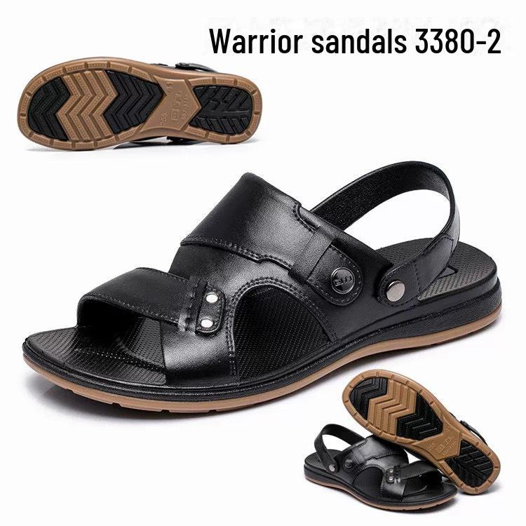 Shanghai Warrior Men's Thick-Soled Non-Slip Outdoor Sandals - Summer-Ready, Wear-Resistant, and Soft-Soled for Middle-Aged Dads.