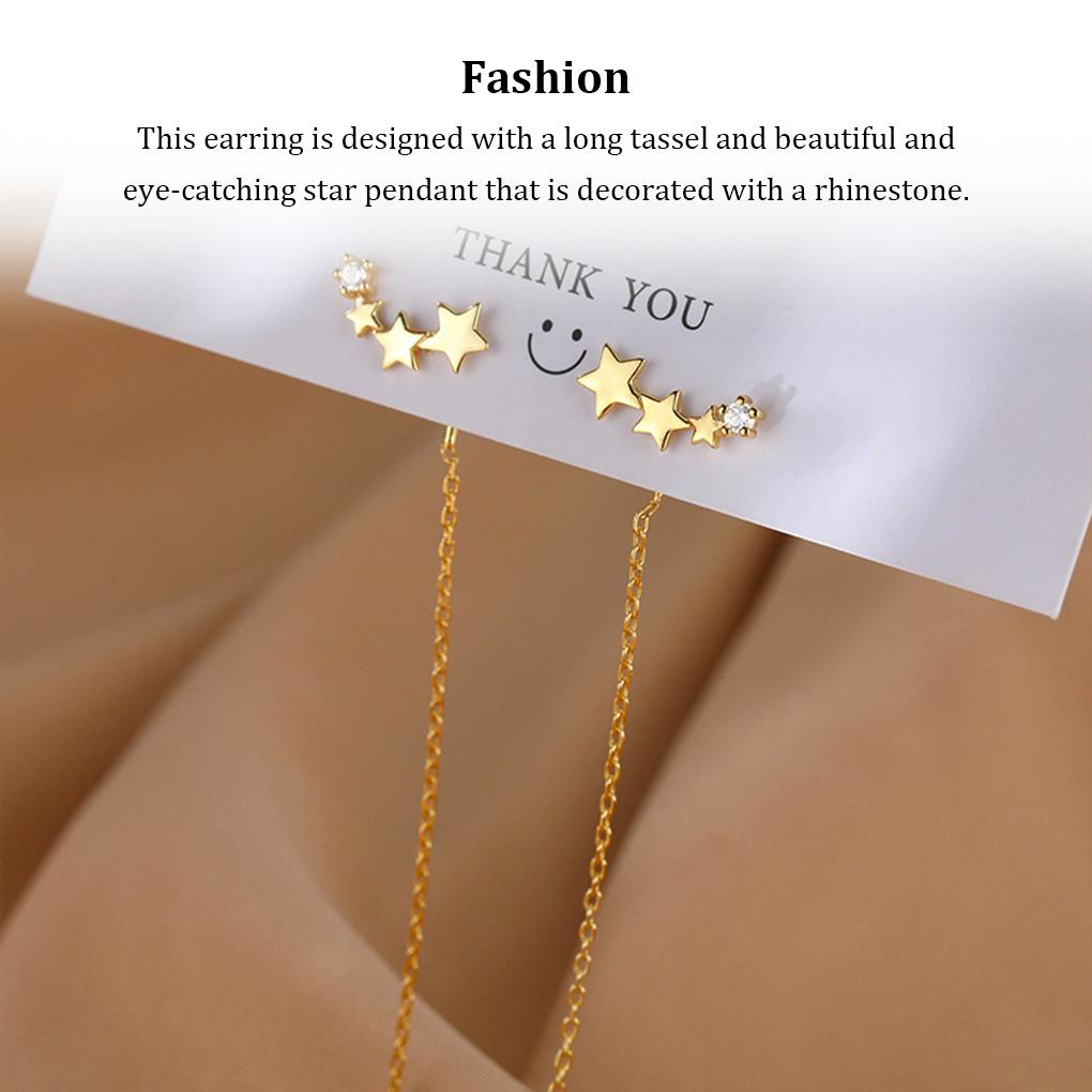 1 Pair Earrings Wedding Ceremony Party Banquet Traveling Rhinestone Drop Earring Ladies Jewelry Decoration Gift