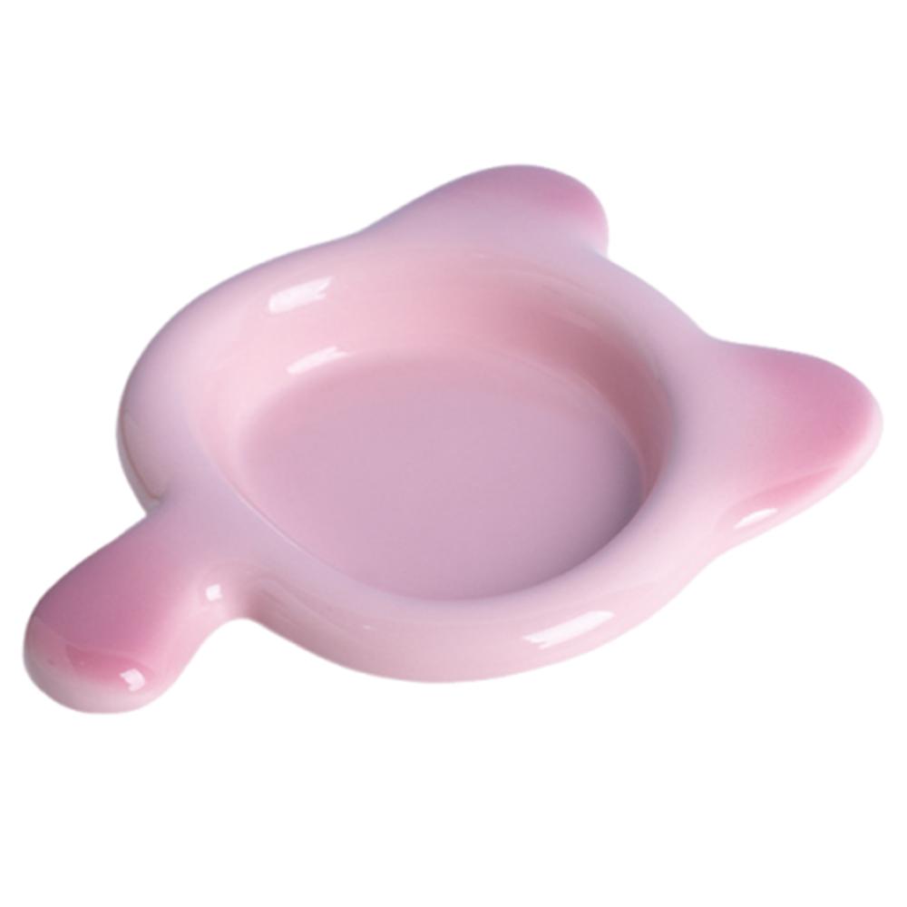 

Защита шеи Керамическая миска для кошек Нескользящий поднос для лакомств для питомцев Контейнер для воды и корма для собак Универсальный розовый