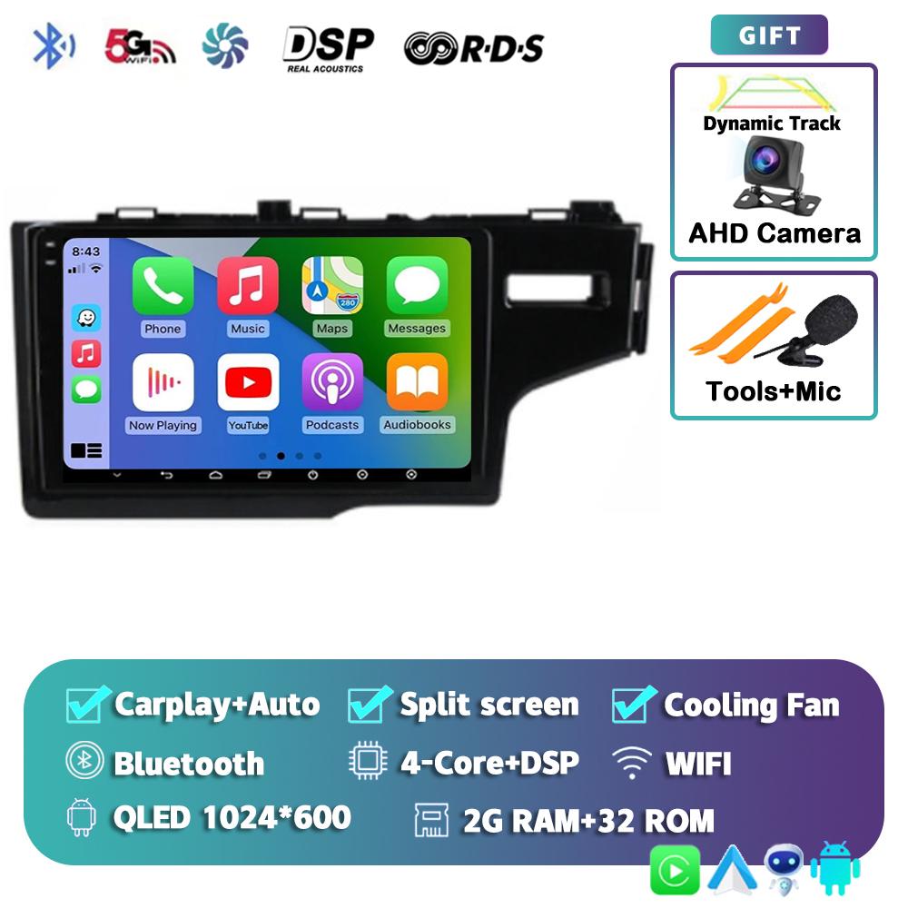 Android 14 Carplay For Honda Jazz 3 2015 - 2018 2019 2020 Fit 3 GP GK 2013 - 2020 Car Radio Multimedia Player Stereo WiFi+4G DPS