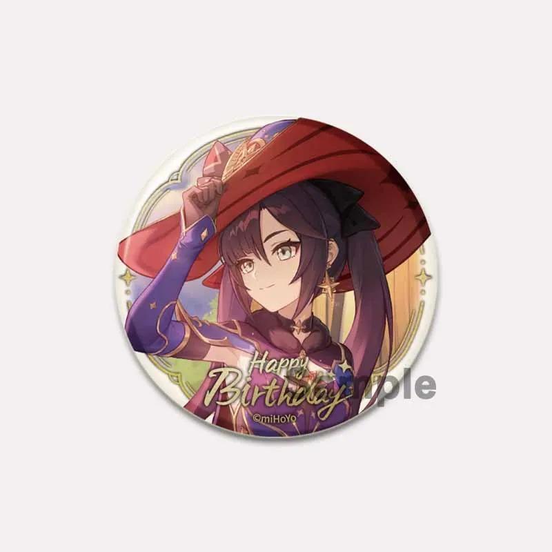 32/44/58mm Genshin Impact Tinplate Pin rotund desene animate Snap-in Brose pentru rucsac Cothes Accesorii Joc Anime Collection Badge Decorare
