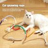 Cat Chew Rope Cotton Rope Cat Chew Toy Safe Teeth Cleaning Toy Interactive Kitten Nip Toy for Hunting Instinct Stimulation Boredom Relief